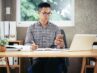 Entrepreneur Working at Office Desk